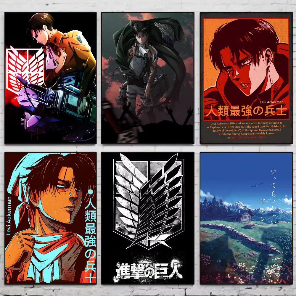 Photo Mosaic Print - Lukisan Berlian Attack On Titan Levi