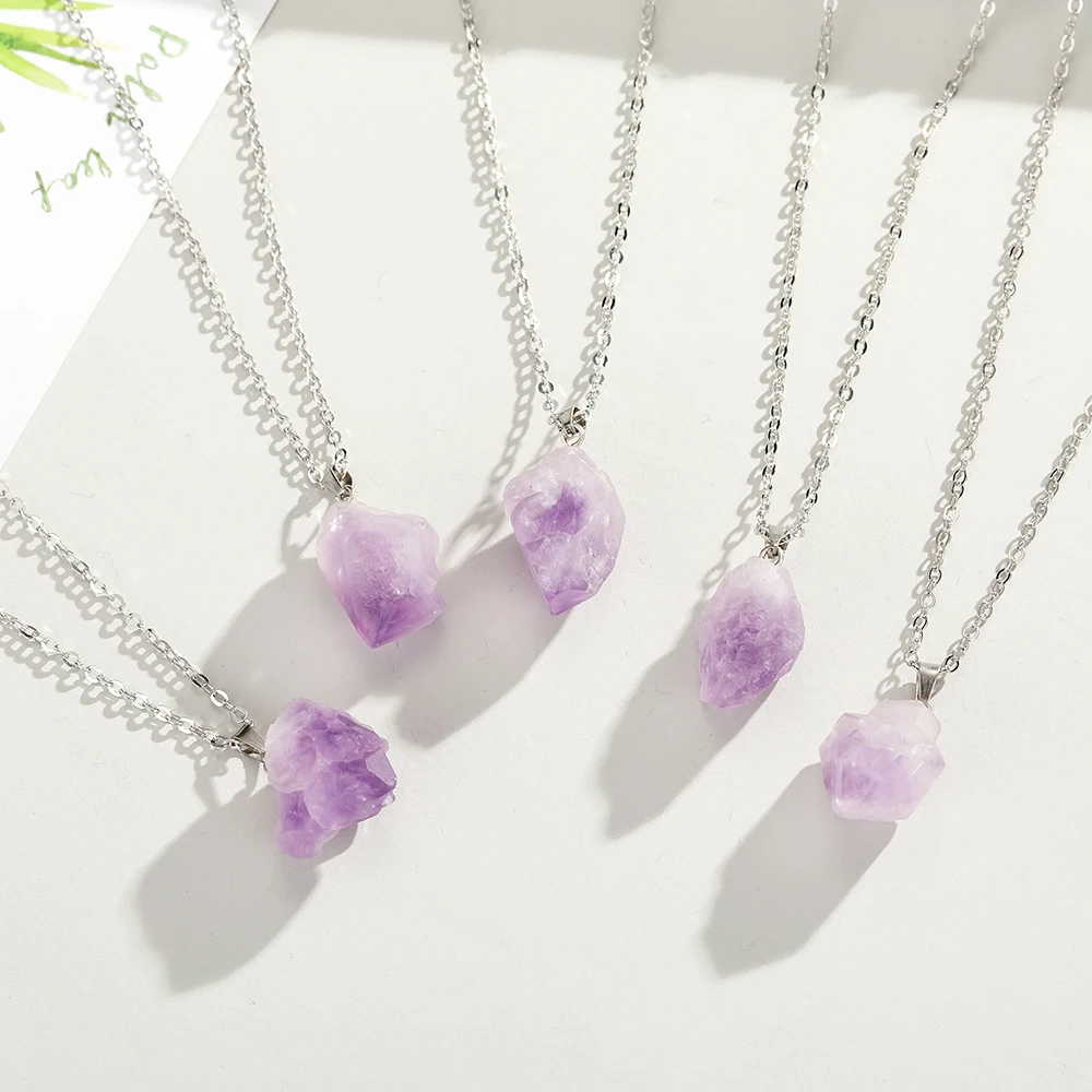 Kalung batu permata Amethyst N - Birth Flower Necklace ulasan dan harga