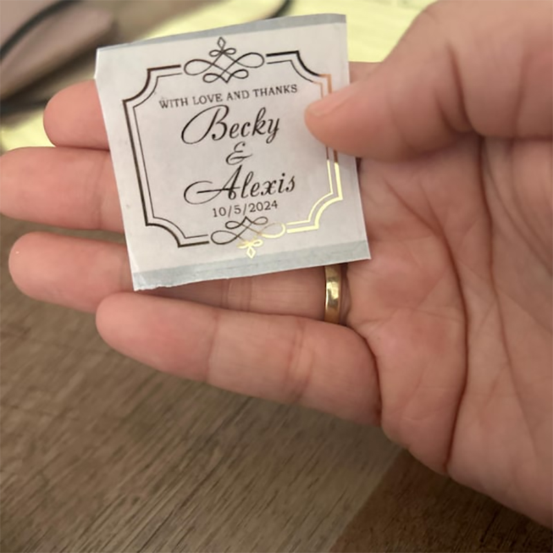 Label Stiker Transparan Suveni - Personalised Candle Label ulasan dan harga