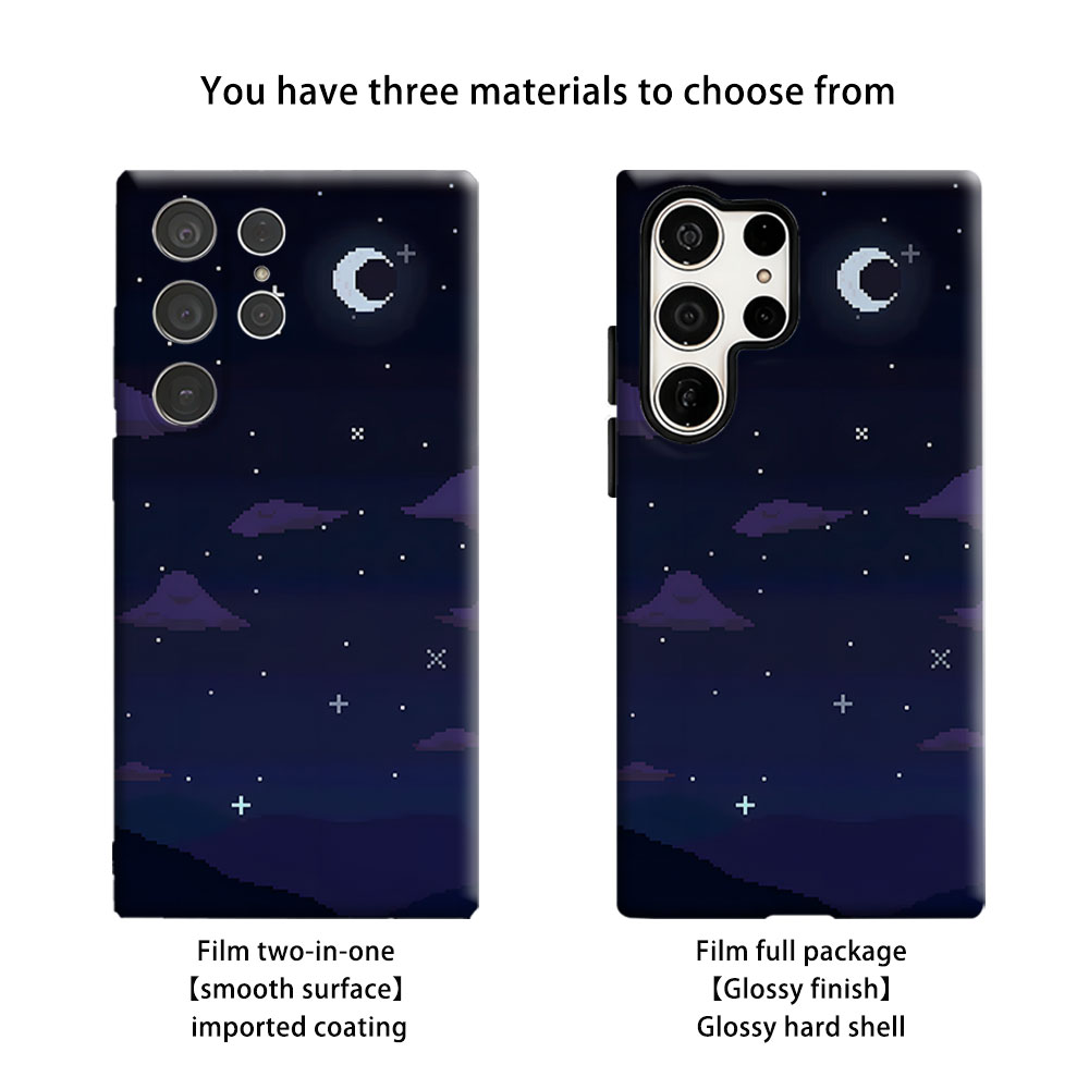 Casing Ponsel Pixel Night Sky  - Custom Night Sky ulasan dan harga